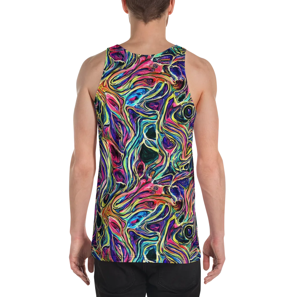Fluorescent Drift on Men's Tank Top — Back