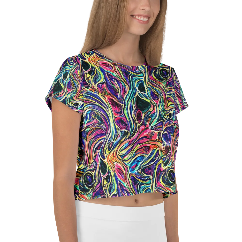 Fluorescent Drift on Crop Tee — Right