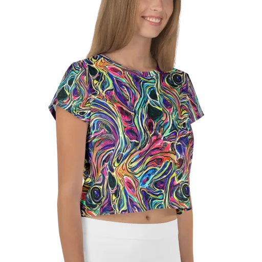 Fluorescent Drift on a Crop Tee