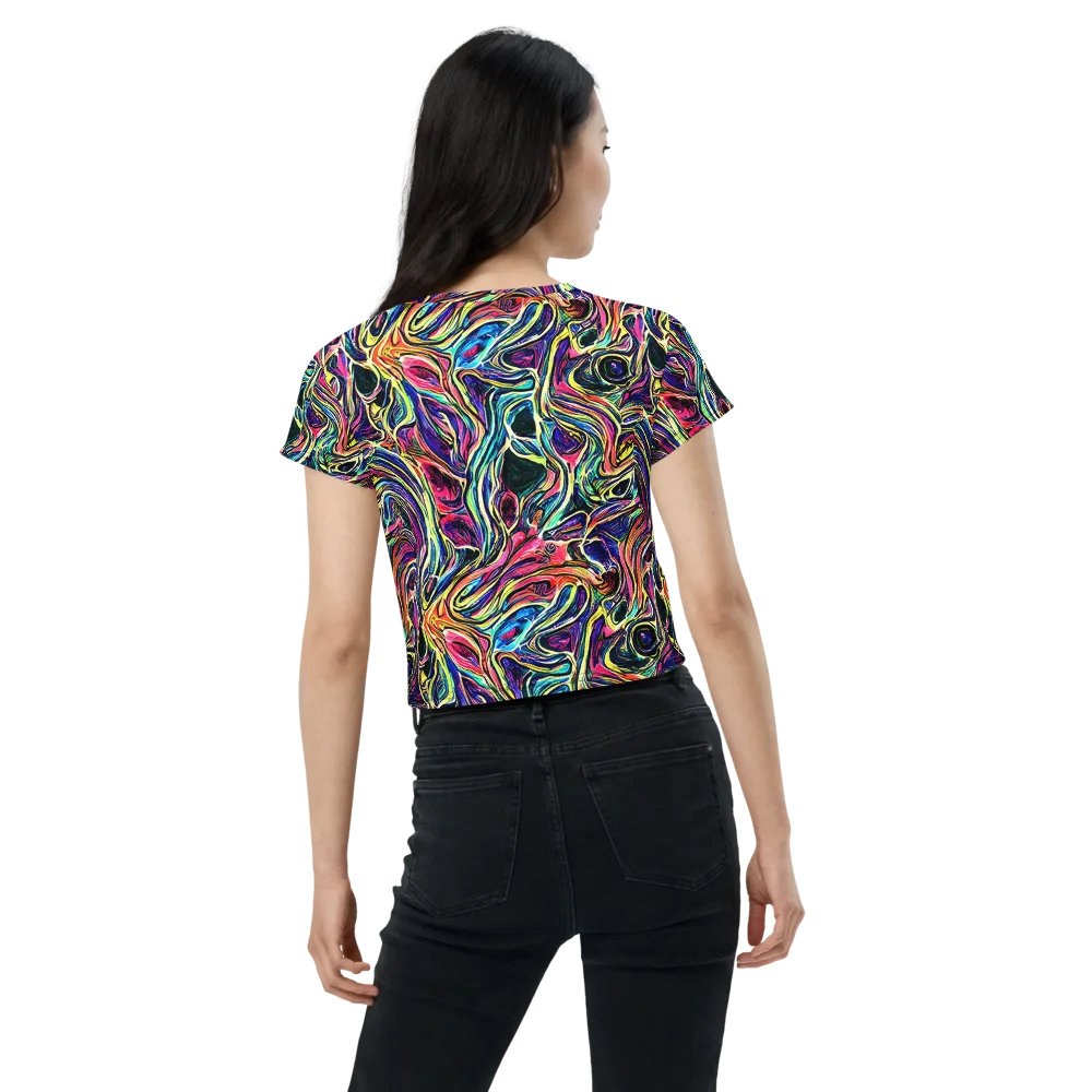Fluorescent Drift on Crop Tee — Back