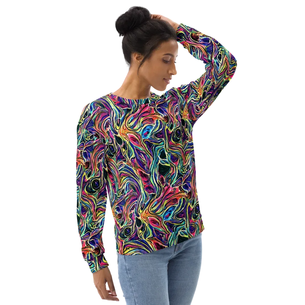 Fluorescent Drift on Sweatshirt — Right Front