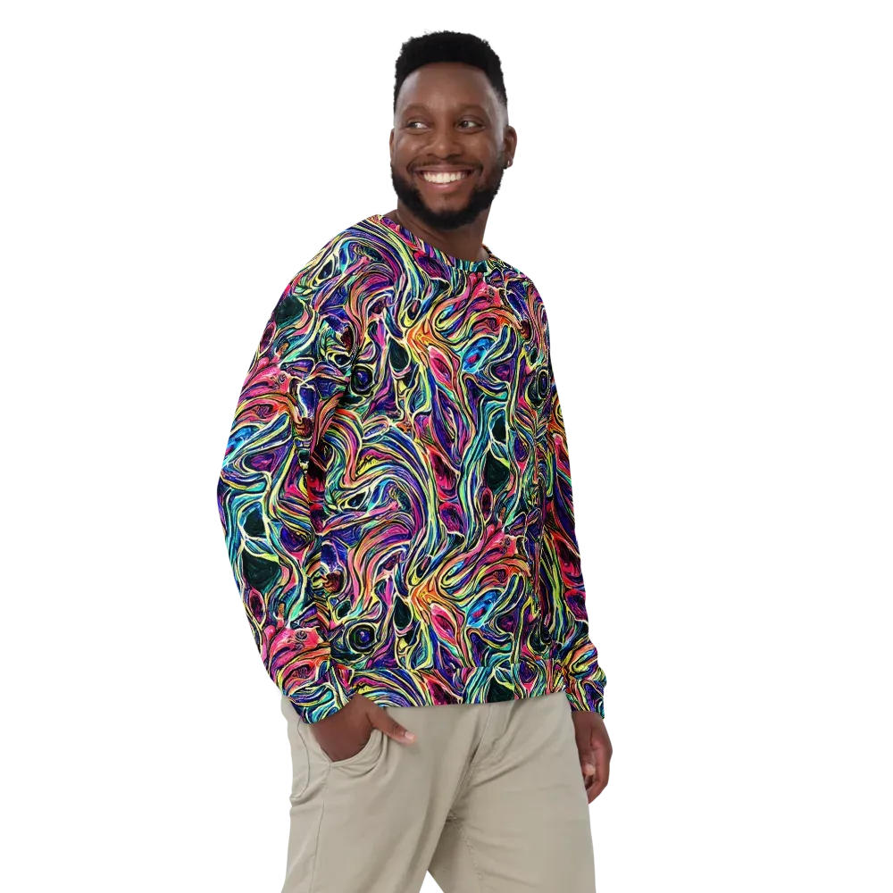 Fluorescent Drift on Sweatshirt — Front