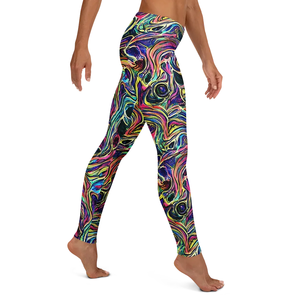 Fluorescent Drift on Leggings — Right