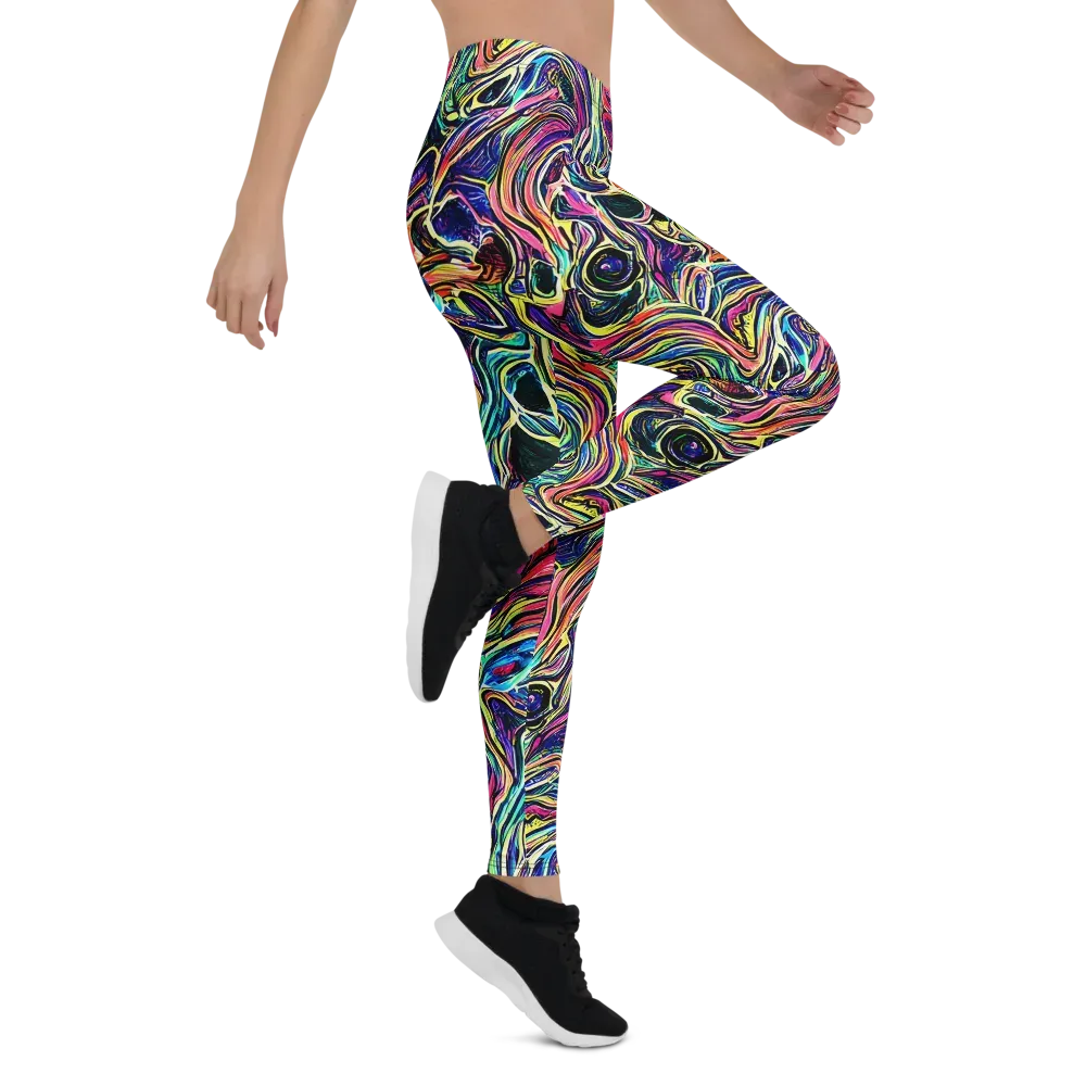 Fluorescent Drift on Leggings — Right
