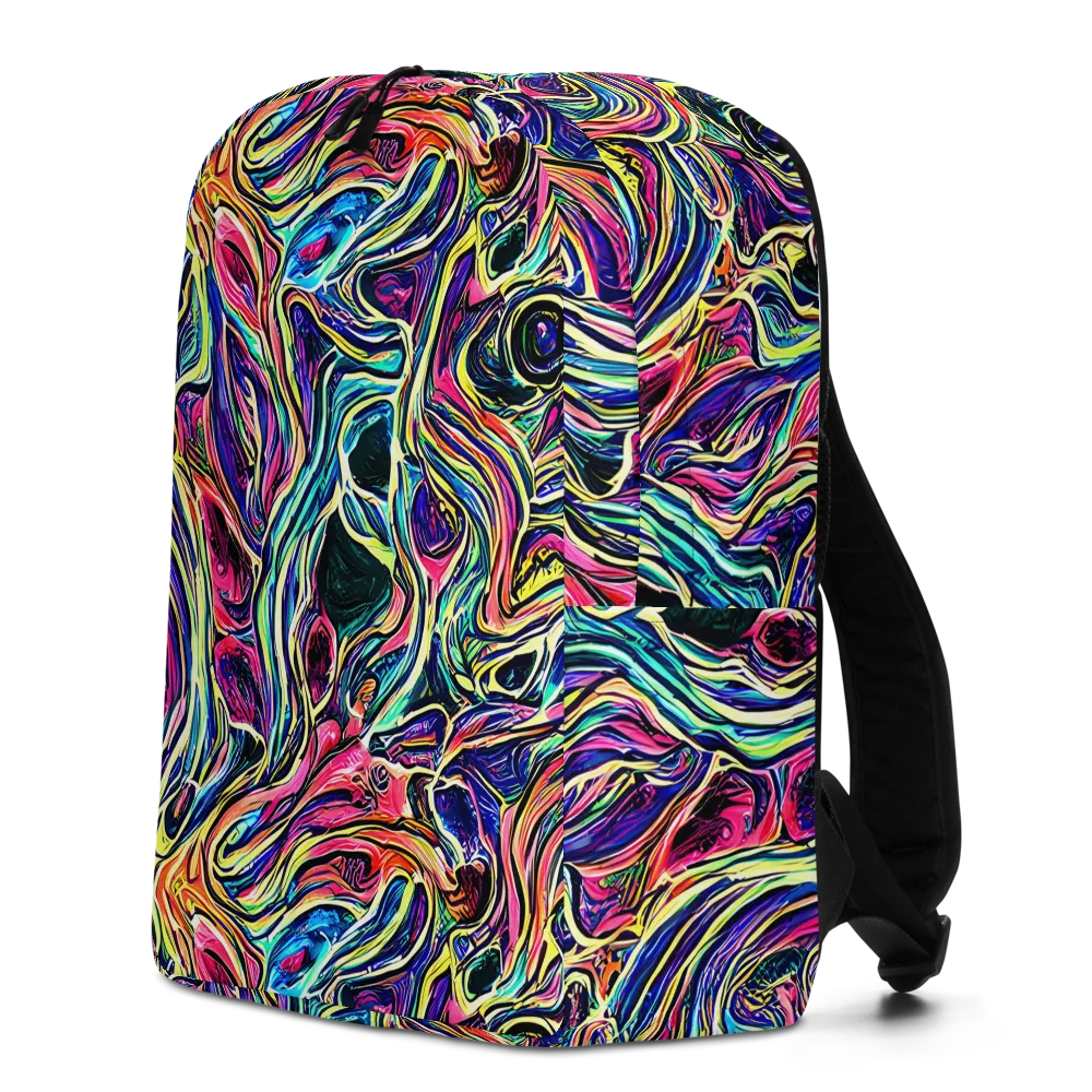 Fluorescent Drift on Minimalist Backpack — Left