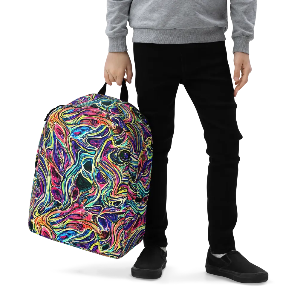 Fluorescent Drift on Minimalist Backpack — Zoomed-in