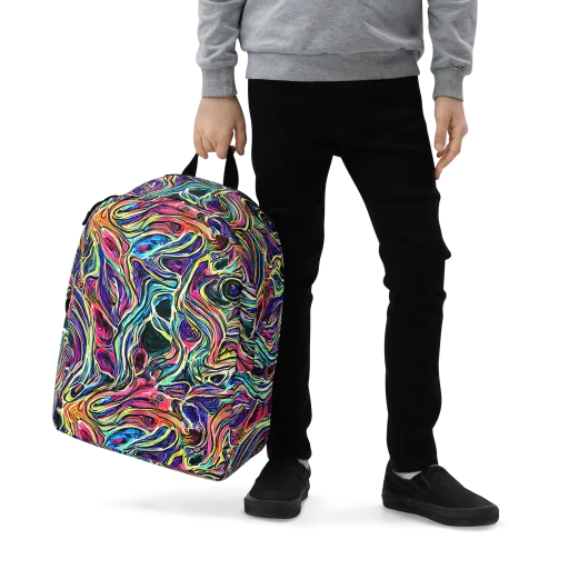 Fluorescent Drift on a Minimalist Backpack