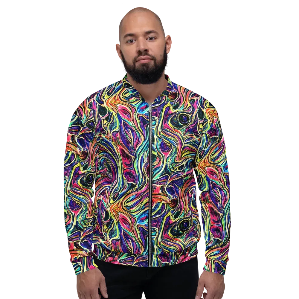 Fluorescent Drift on Bomber Jacket — Front