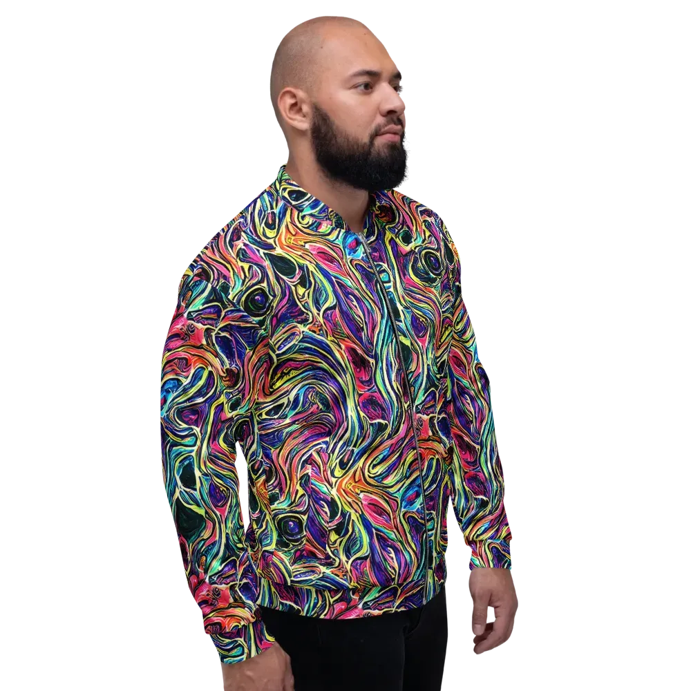 Fluorescent Drift on Bomber Jacket — Right