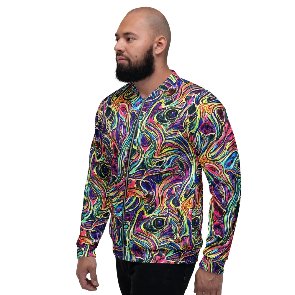 Fluorescent Drift on Bomber Jacket — Left