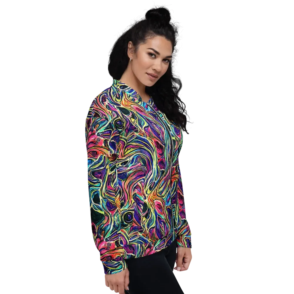 Fluorescent Drift on Bomber Jacket — Right