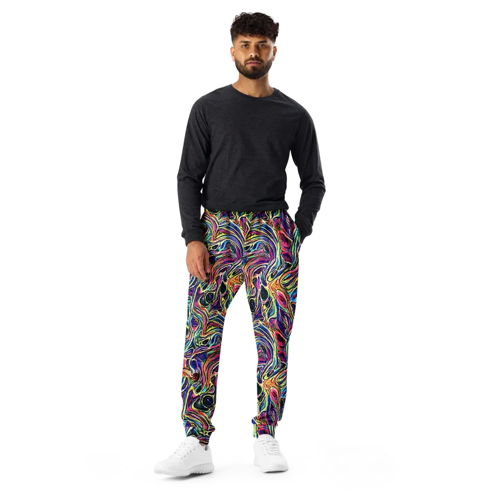 Fluorescent Drift on Men's Joggers — Front
