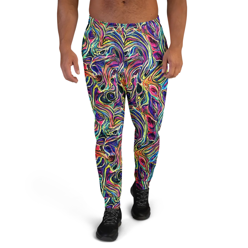 Fluorescent Drift on Men's Joggers — Front