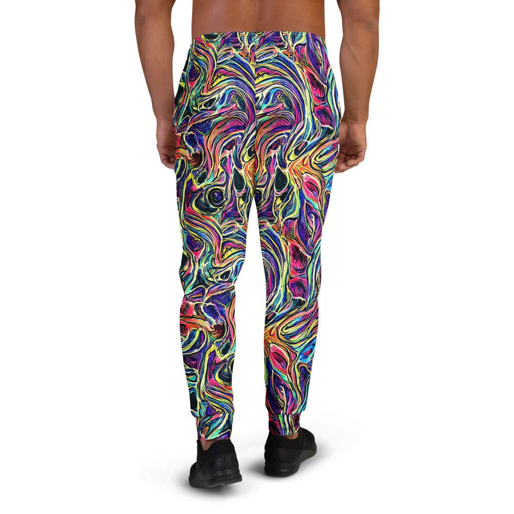 Fluorescent Drift on Men's Joggers — Back