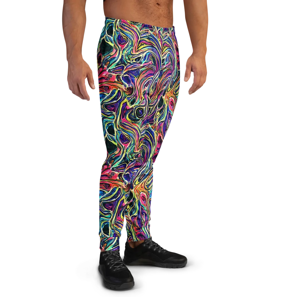 Fluorescent Drift on Men's Joggers — Right