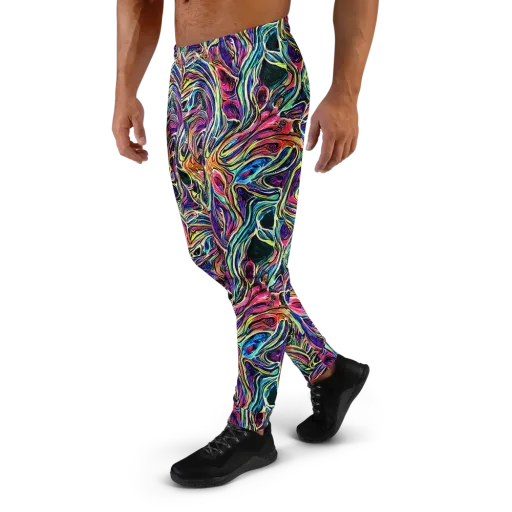 Fluorescent Drift on a Men's Joggers