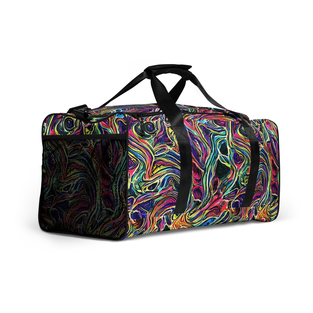 Fluorescent Drift on Duffle Bag — Right Front