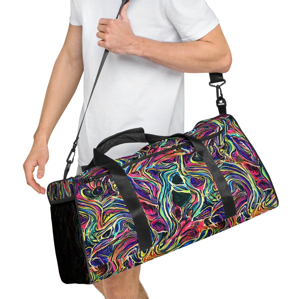 Fluorescent Drift on Duffle Bag — Right Front