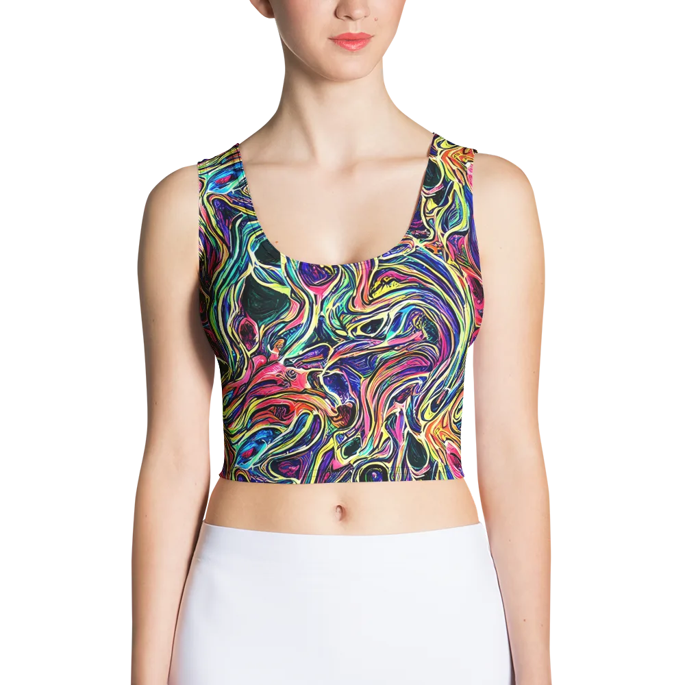 Fluorescent Drift on Crop Top — Front