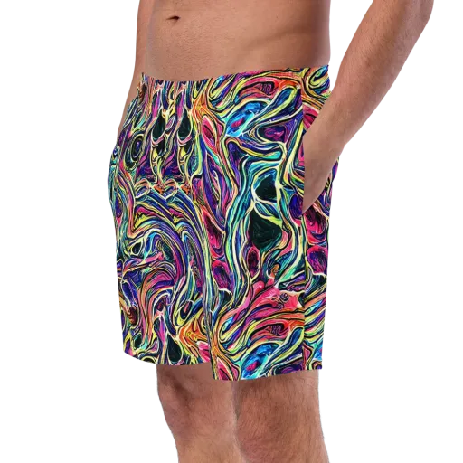 Fluorescent Drift on a Swim Trunks
