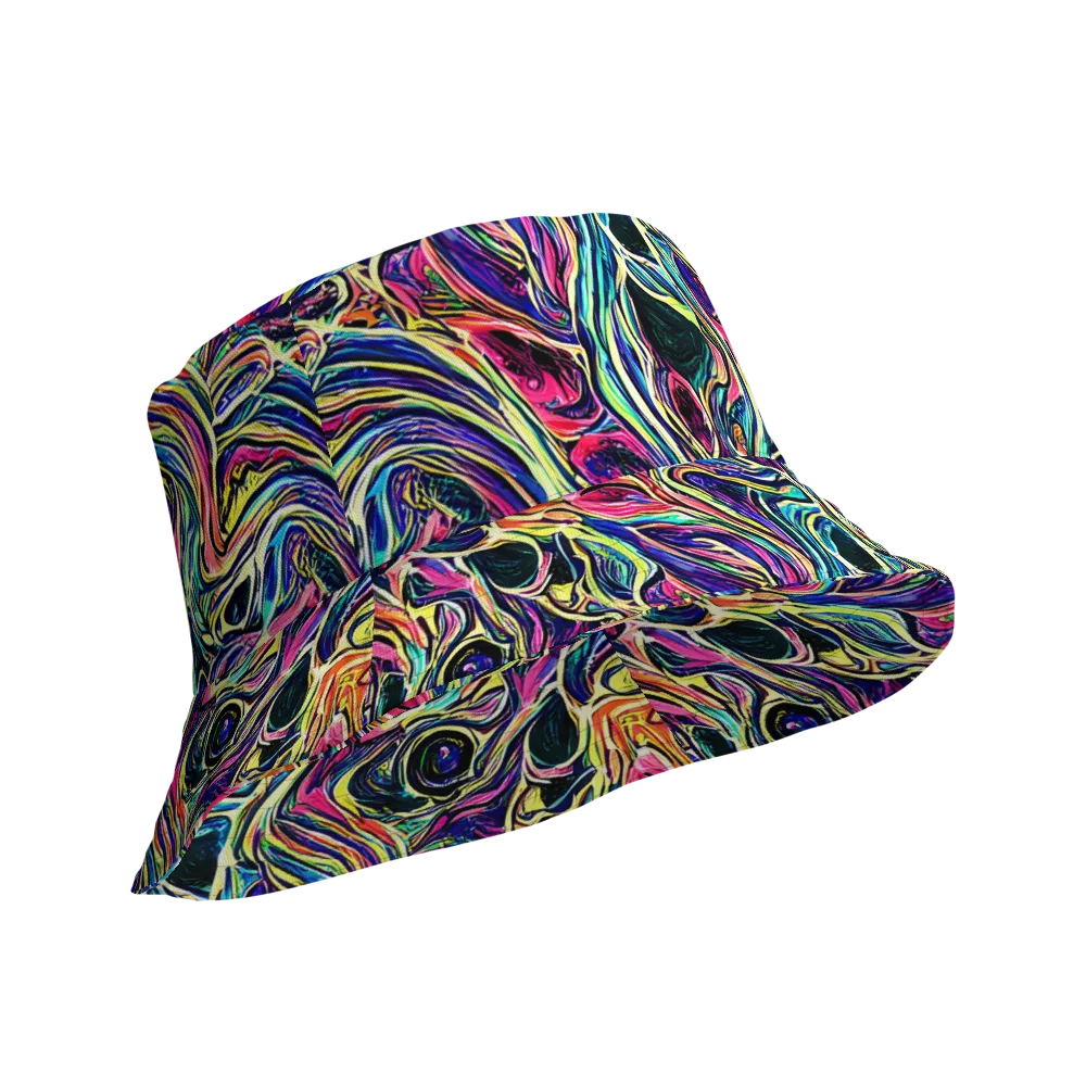 Fluorescent Drift on Reversible Bucket Hat — Product details Outside