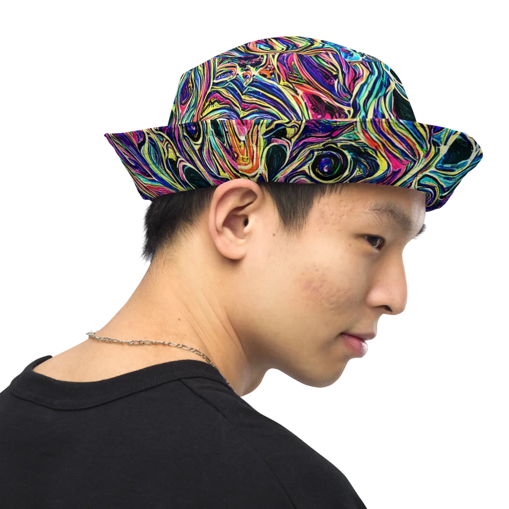 Fluorescent Drift on Reversible Bucket Hat — Right Outside