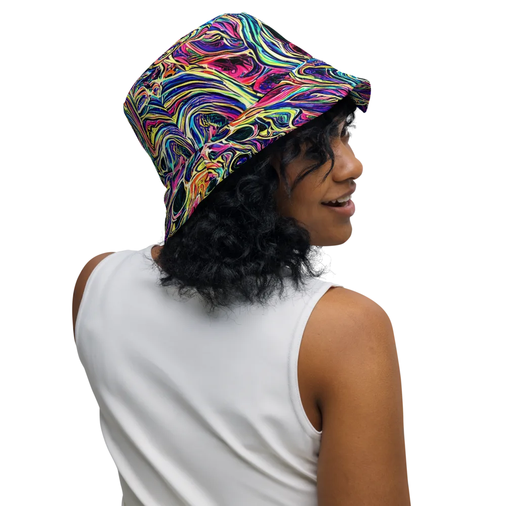 Fluorescent Drift on Reversible Bucket Hat — Right Outside
