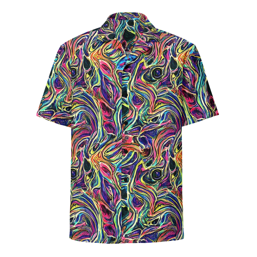 Fluorescent Drift on Button Shirt — Front