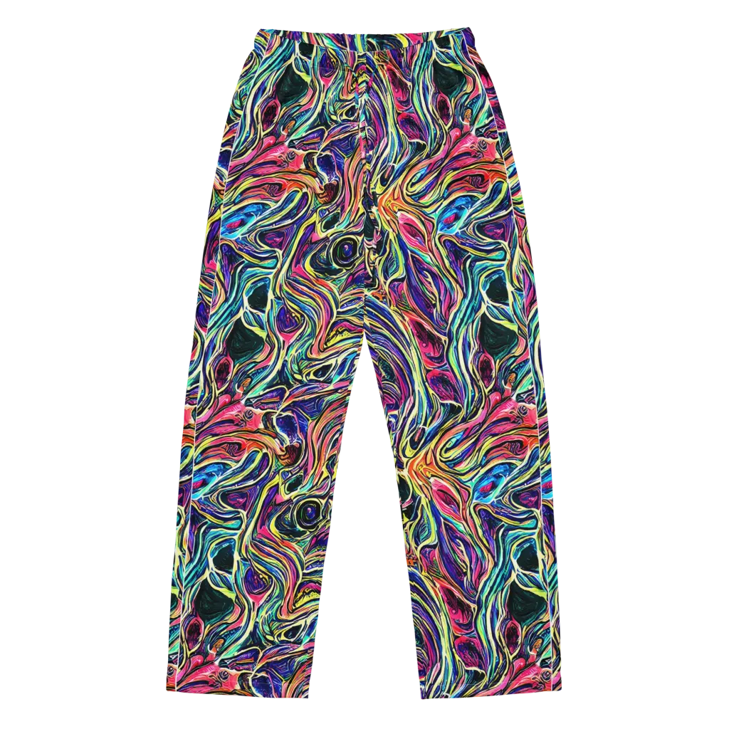 Fluorescent Drift on Women's Pajama Pants — Front