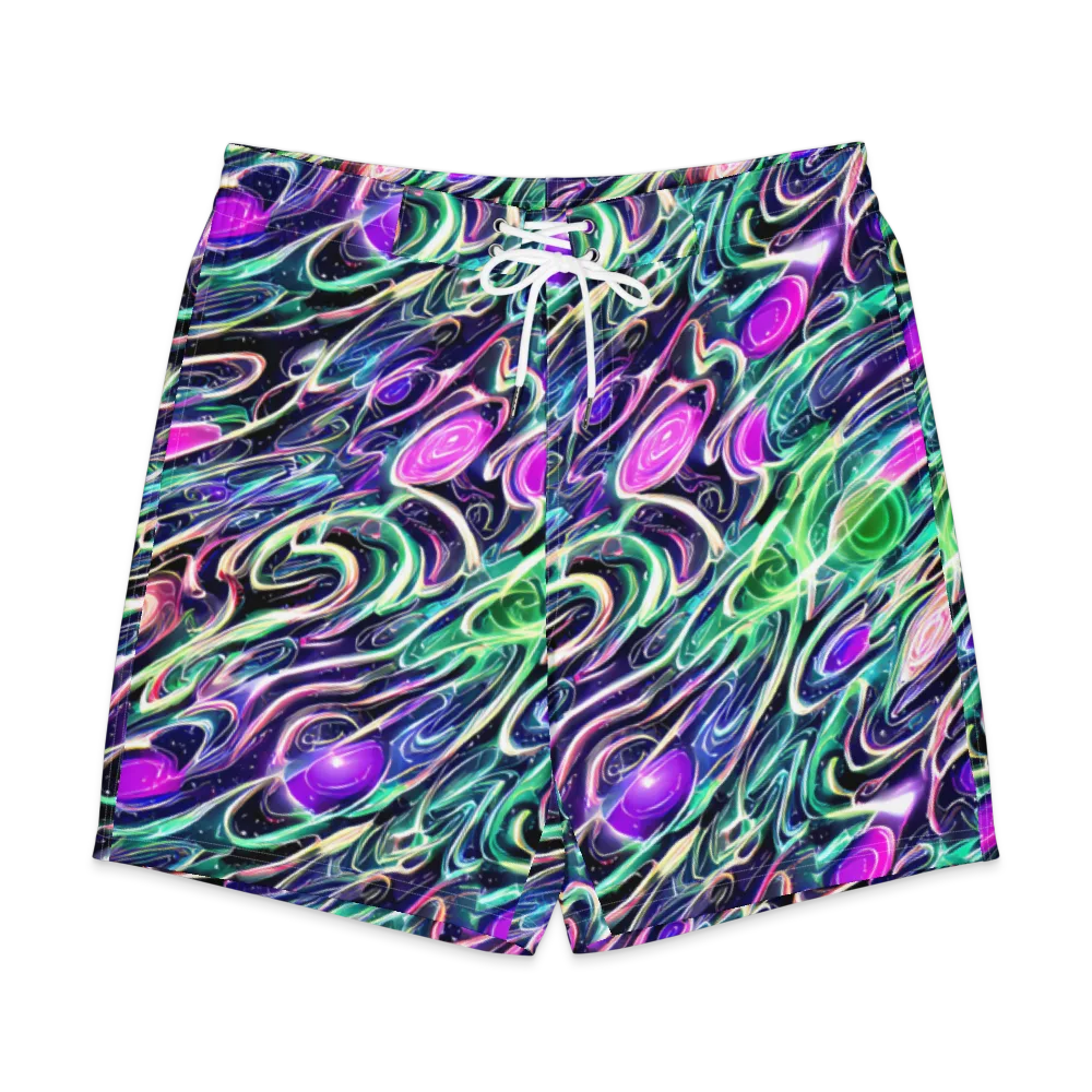 Infinite Afterglow on Men's Board Shorts — Front