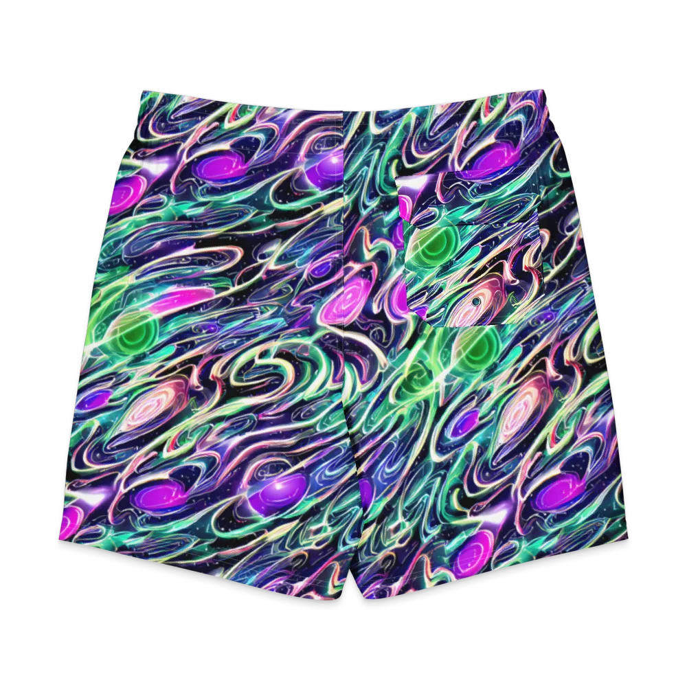 Infinite Afterglow on Men's Board Shorts — Back