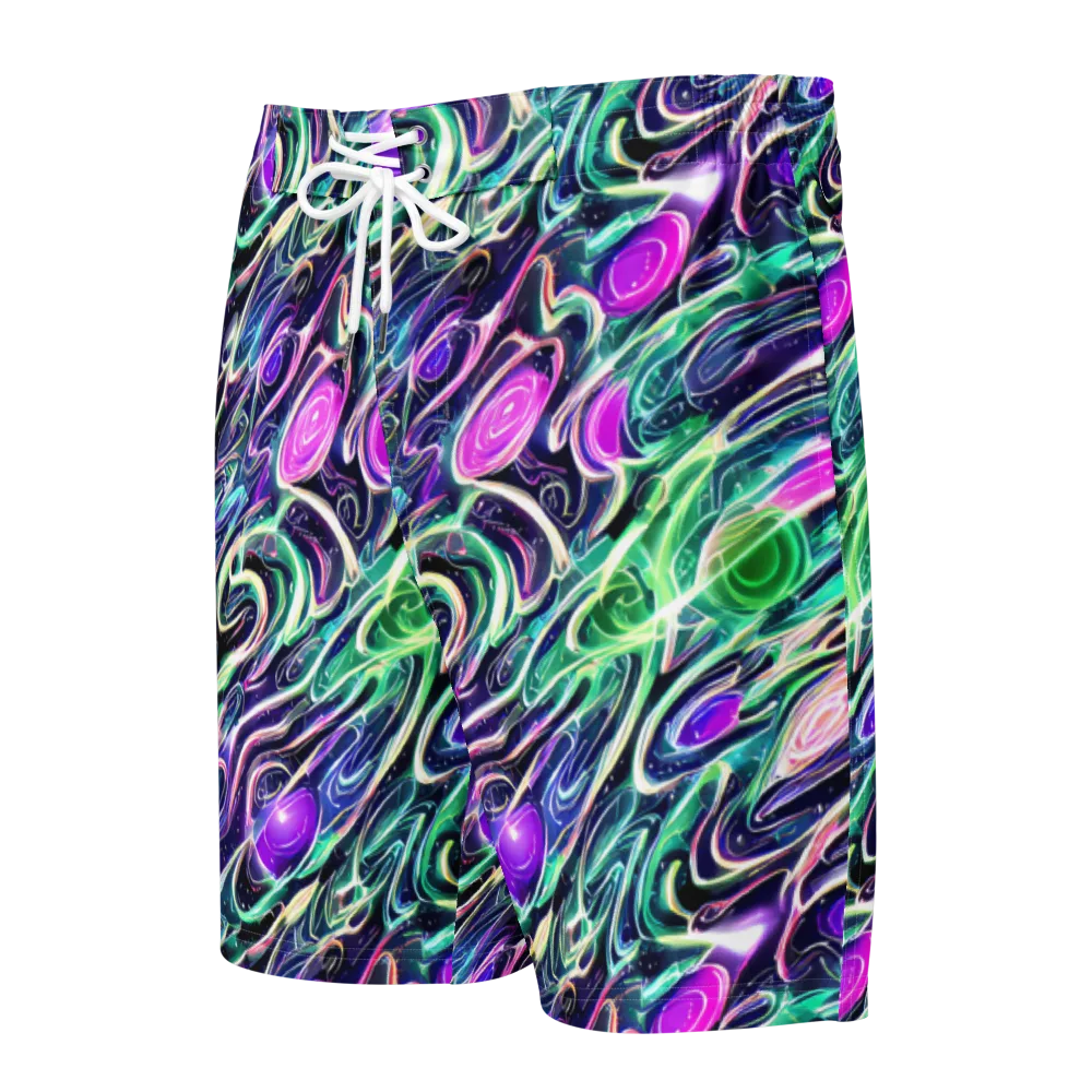 Infinite Afterglow on Men's Board Shorts — Front