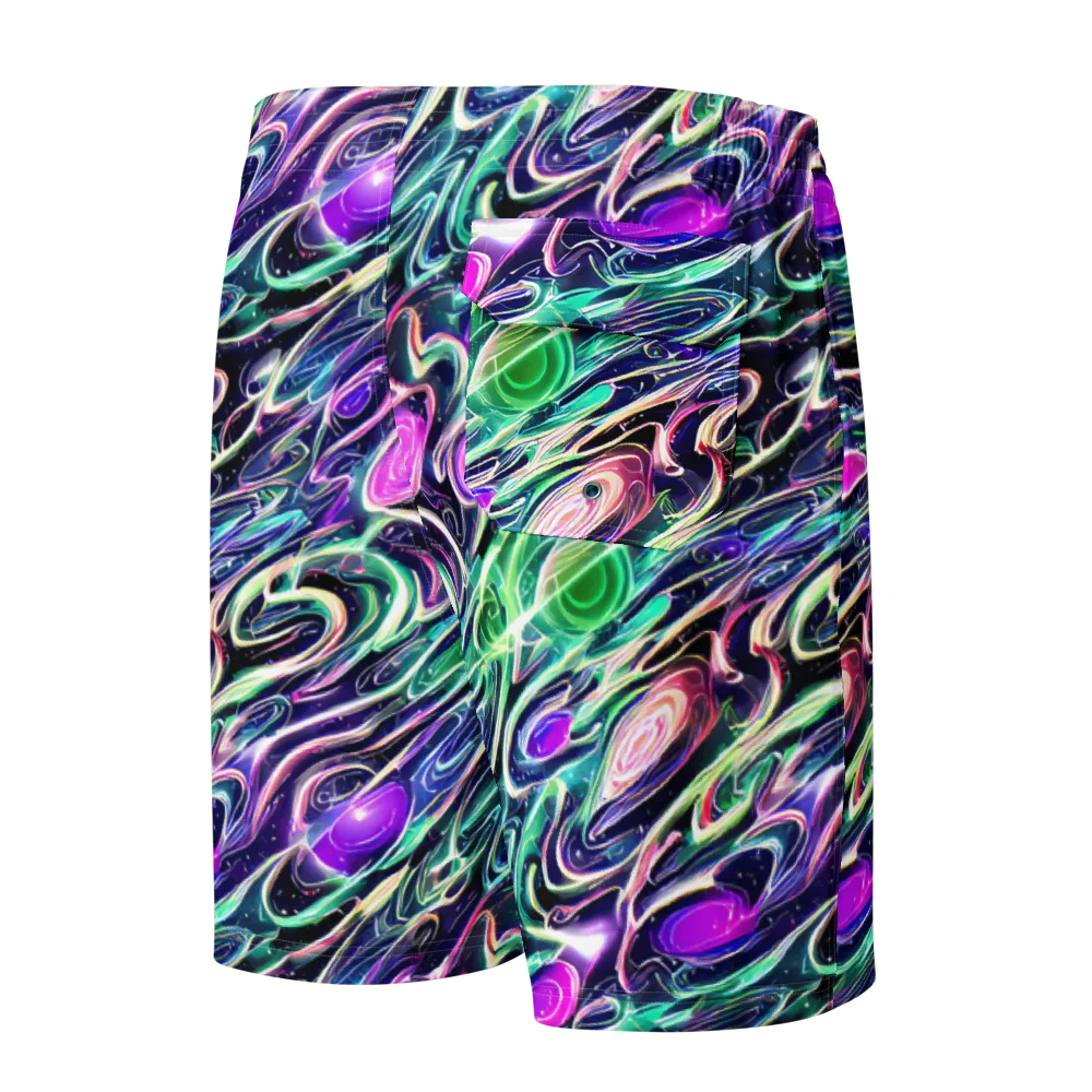 Infinite Afterglow on Men's Board Shorts — Back