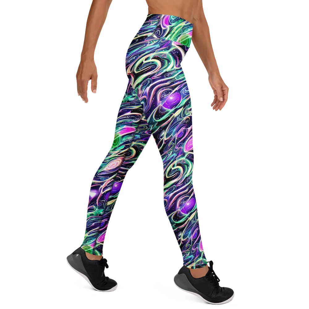 Infinite Afterglow on Yoga Leggings — Right