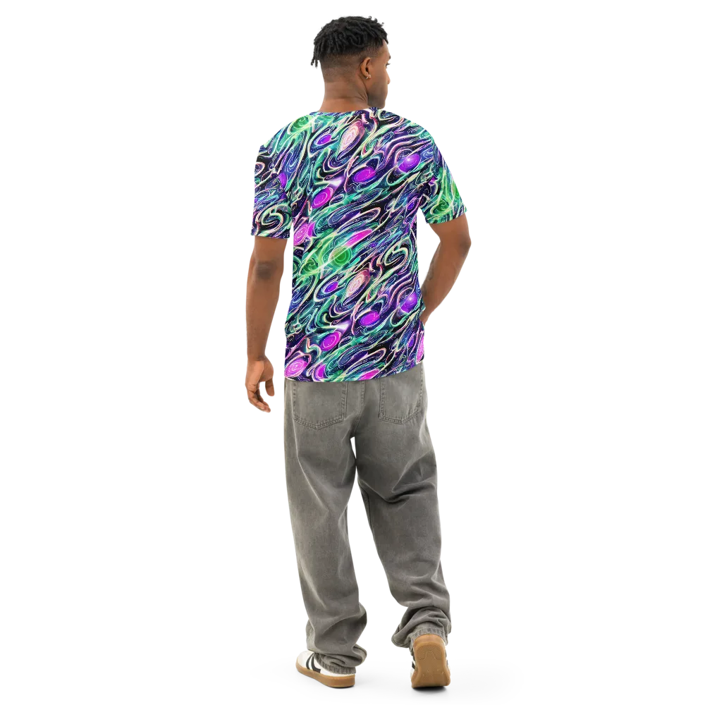 Infinite Afterglow on Men's Cotton Crew Neck T-Shirt — Back