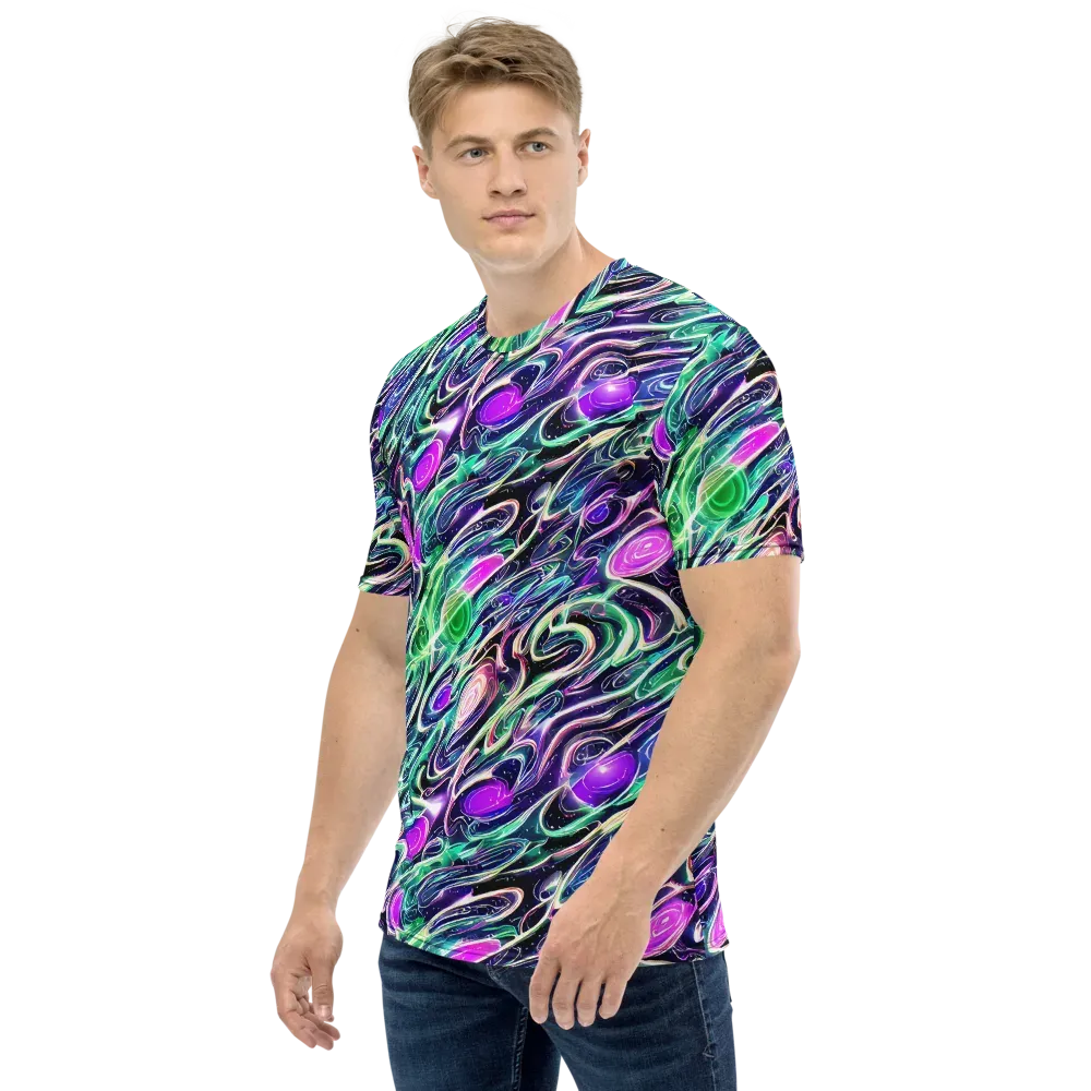 Infinite Afterglow on Men's Crew Neck T-Shirt — Left