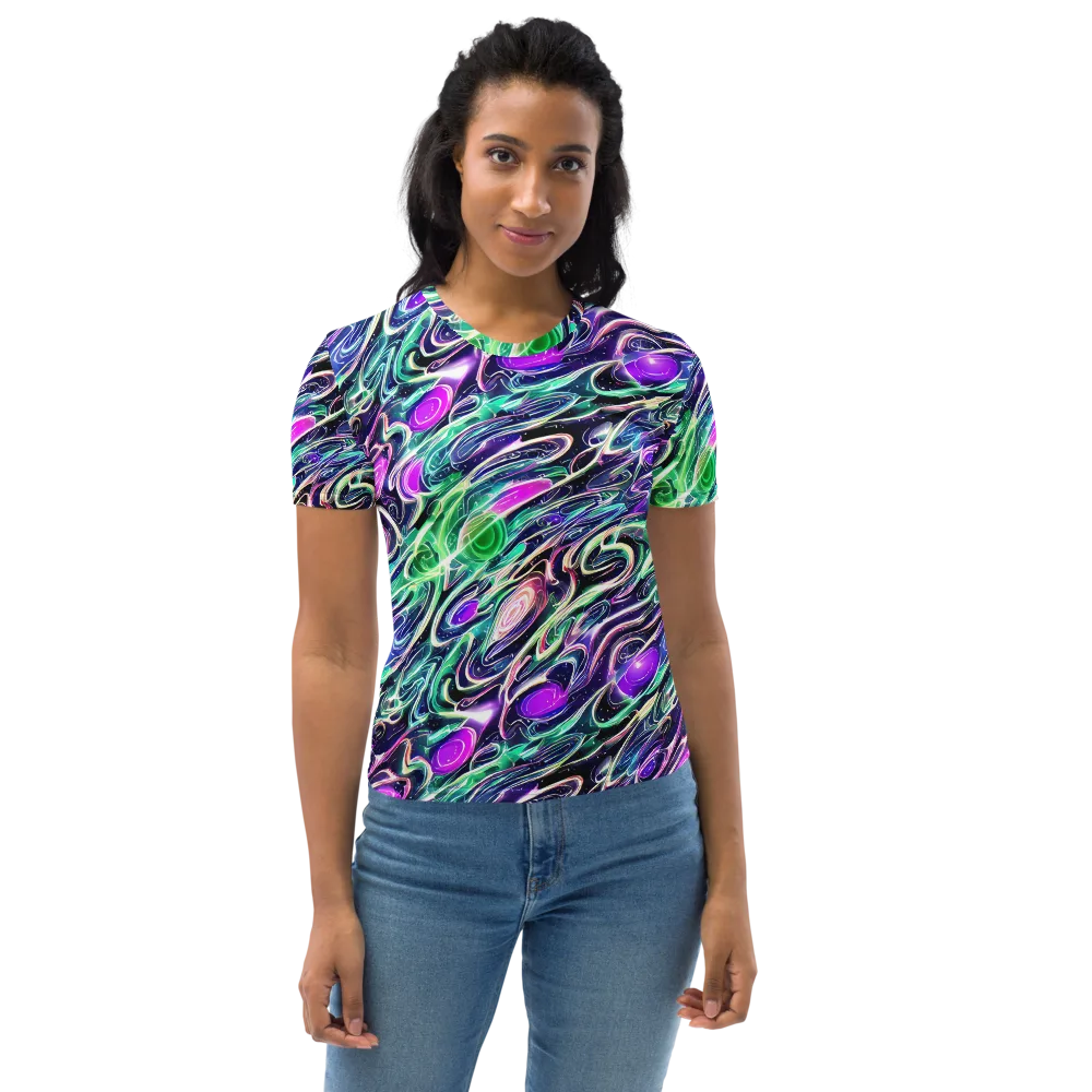 Infinite Afterglow on Women's Crew Neck T-Shirt — Front