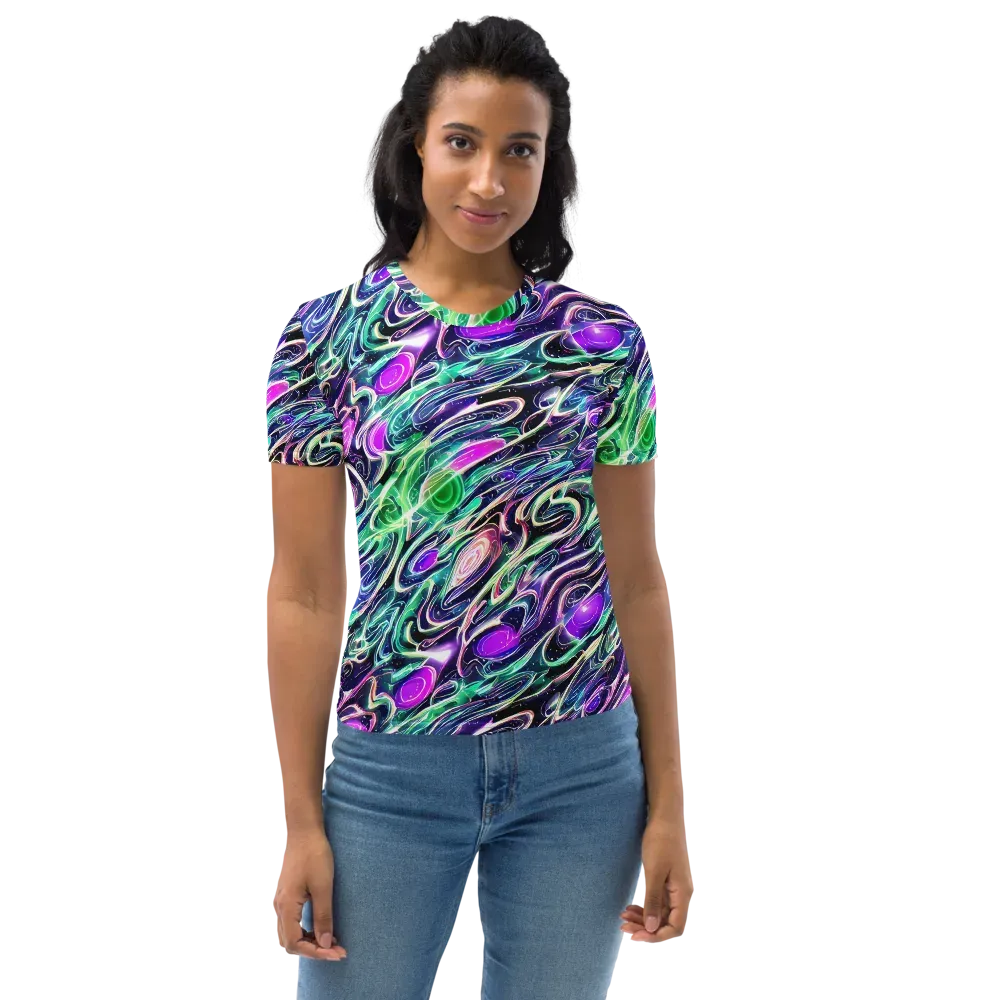 Infinite Afterglow on Women's Crew Neck T-Shirt — Front