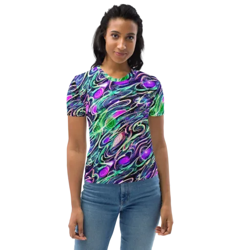 Infinite Afterglow on a Women's Crew Neck T-Shirt