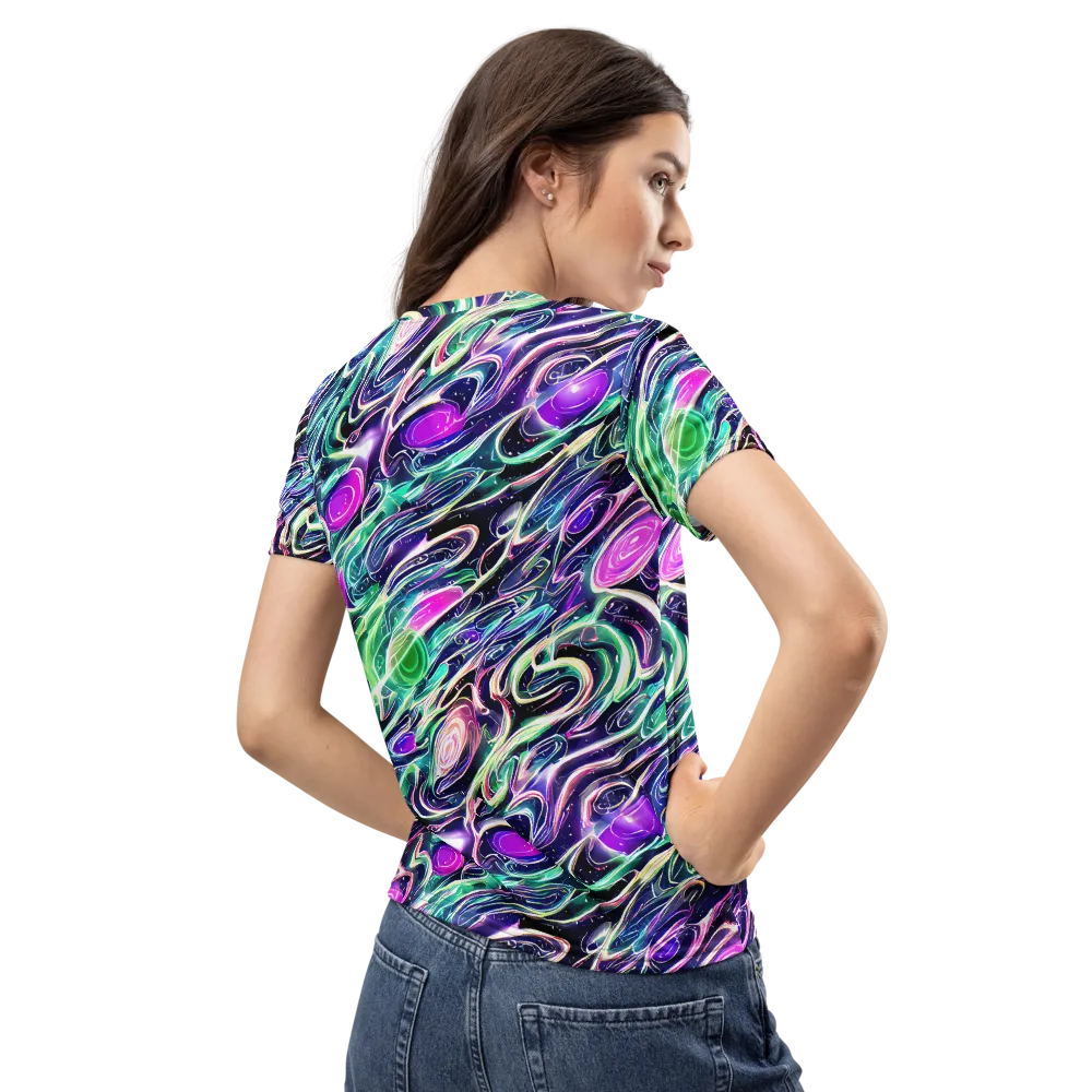 Infinite Afterglow on Women's Crew Neck T-Shirt — Back