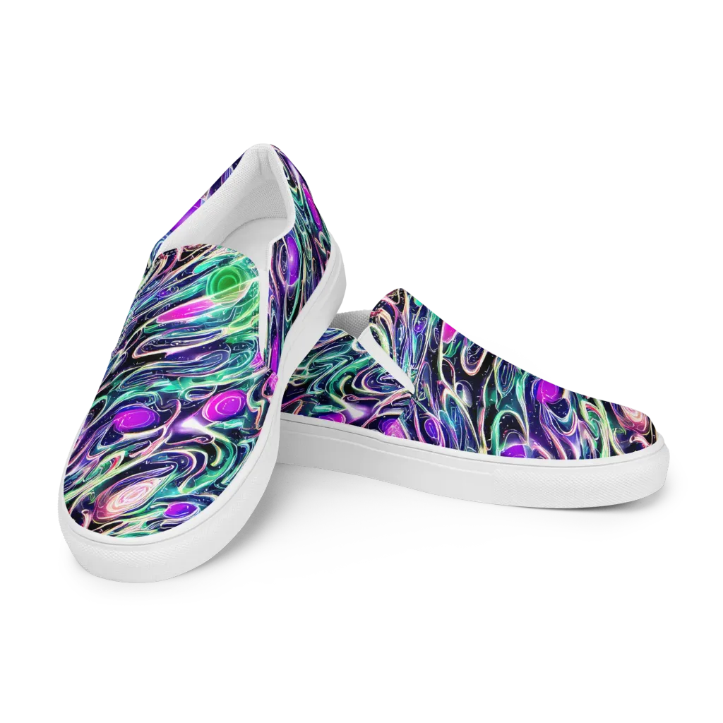 Infinite Afterglow on Men's Slip-On Canvas Shoes — Left Front
