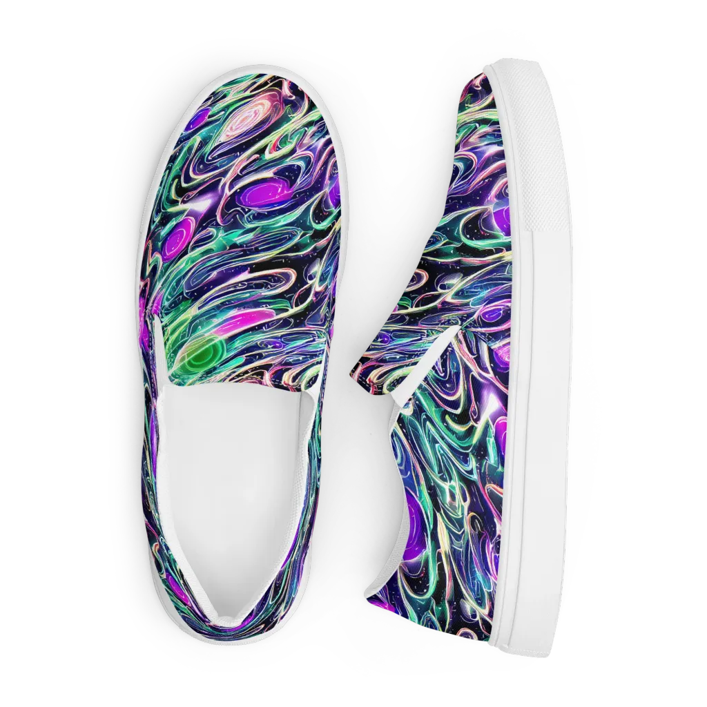 Infinite Afterglow on Men's Slip-On Canvas Shoes — Front