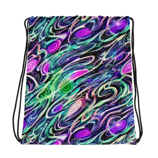 Infinite Afterglow on a Drawstring Bag