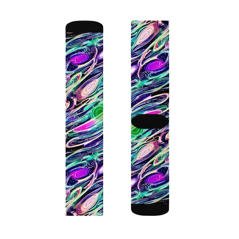 Infinite Afterglow on Socks — Right Sock