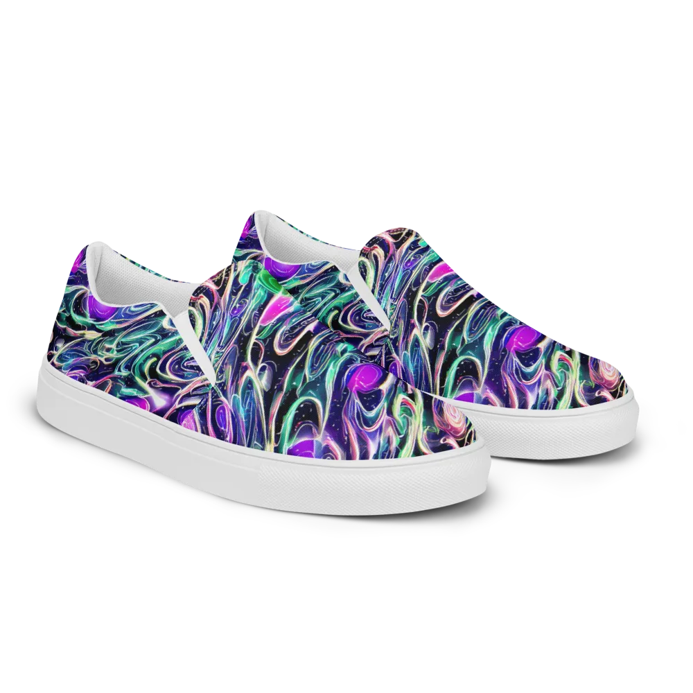 Infinite Afterglow on Women's Slip-On Canvas Shoes — Right Front