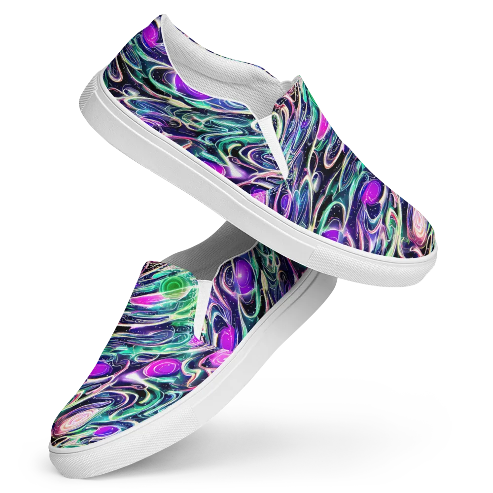 Infinite Afterglow on Women's Slip-On Canvas Shoes — Front