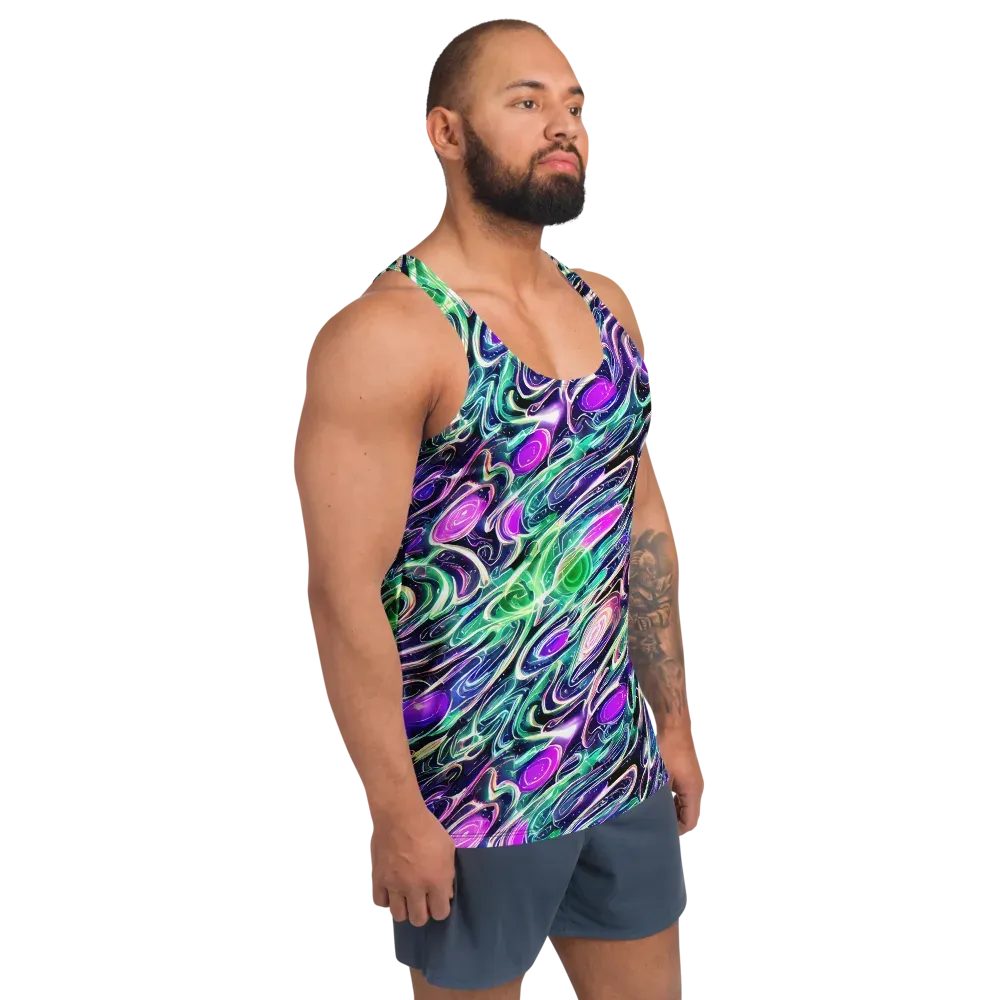 Infinite Afterglow on Men's Tank Top — Right Front