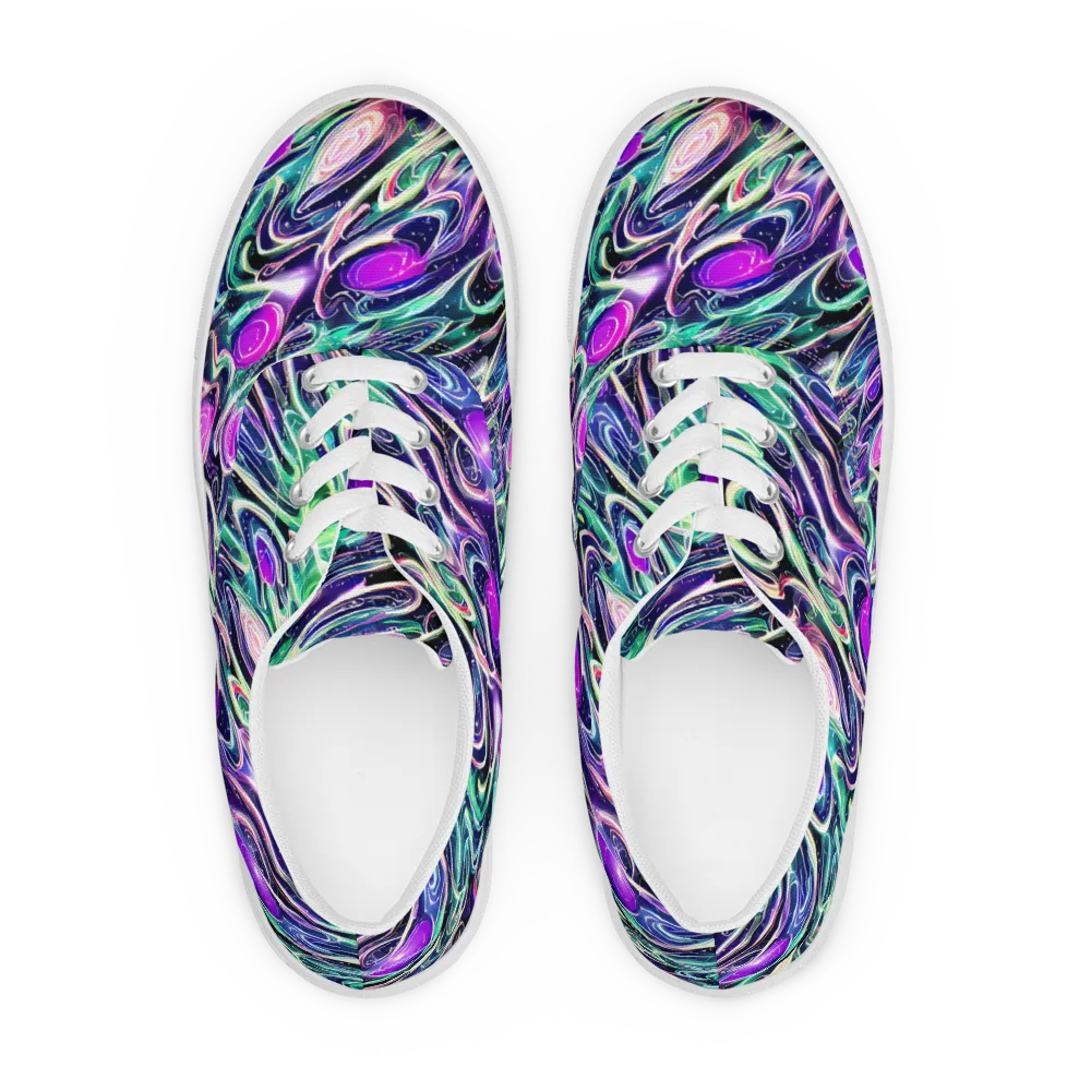 Infinite Afterglow on Men's Lace-Up Canvas Shoes — Front