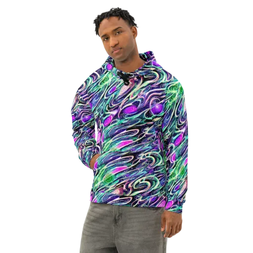 Infinite Afterglow on a Cotton Hoodie