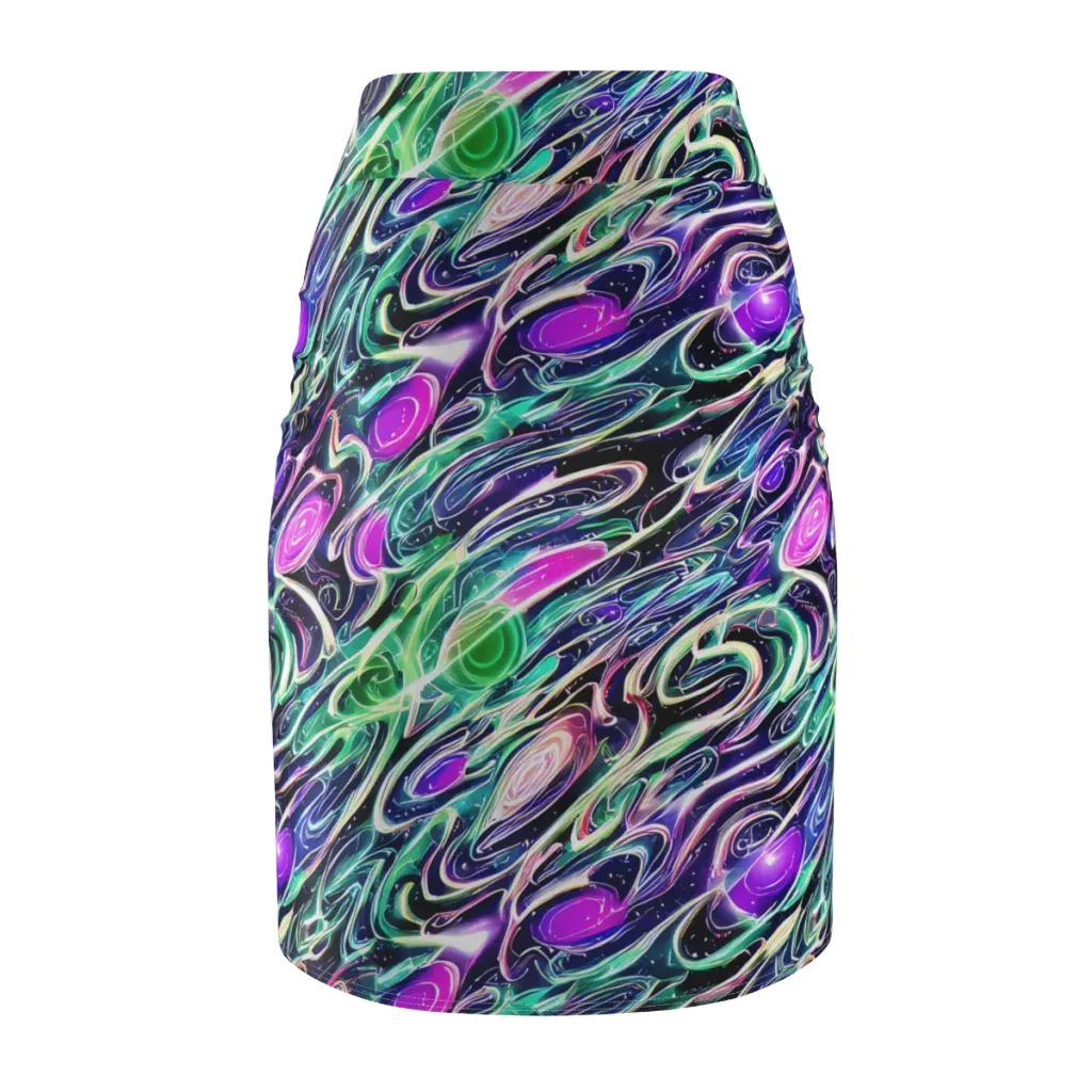 Infinite Afterglow on Pencil Skirt — Back